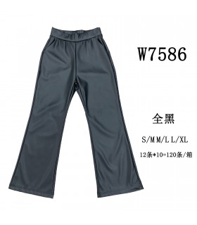 Spodnie z eko-skóry damskie 1901B067 (S-XL, 12)