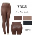 Spodnie z eko-skóry damskie 1901B068 (M-2XL, 12)