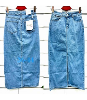 Spódnica damska jeansowa, Duże rozmiary 0103N095 (36-44, 10)