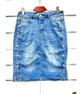 Spódnica damska jeansowa, Duże rozmiary 0103N097 (42-50, 10)