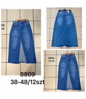 Spódnica damska jeansowa - Duże rozmiary 0803V057 (38-48, 12)