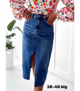 Spódnica damska jeansowa - Duże rozmiary 1003V120 (36-44, 12)
