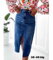 Spódnica damska jeansowa - Duże rozmiary 1003V120 (36-44, 12)