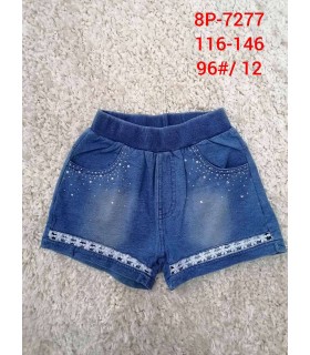 Szorty jeansowe dziewczęce 1003V137 (116–146, 12)