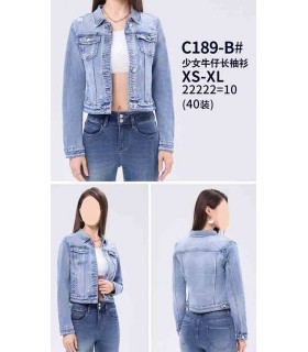 Kurtka damska jeansowa 1803N118 (XS-XL,10)