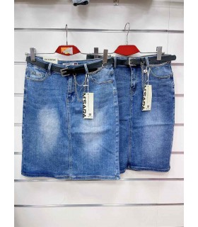 Spódnica damska jeansowa - Duże rozmiary 2003V084 (30-40,10)