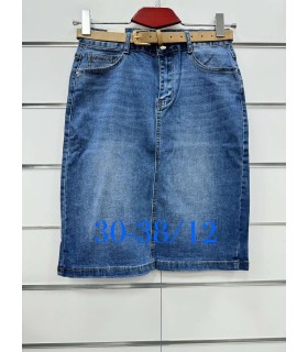 Spódnica damska jeansowa 2503N033 (30-38, 12)