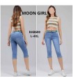 Rybaczki damskie jeansowe - Duże rozmiary 0404V112 (L-4XL, 12)