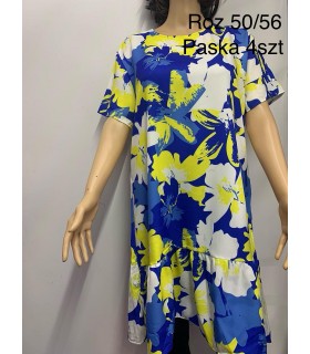 Sukienka damska - Duże rozmiary. Produkt Polski 0404N068 (50-56, 4)