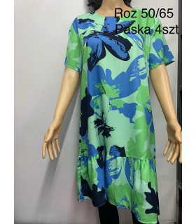 Sukienka damska - Duże rozmiary. Produkt Polski 0404N070 (50-65, 4)