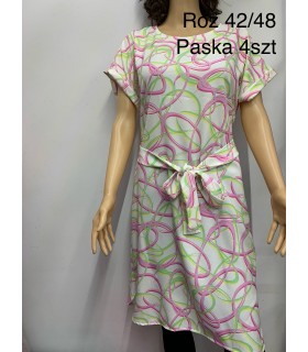 Sukienka damska - Duże rozmiary. Produkt Polski 0404N074 (42-48, 4)