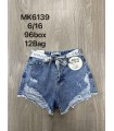 Szorty dziewczęce jeansowe 0504V216 (6-16, 12)