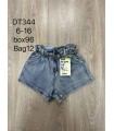 Szorty dziewczęce jeansowe 0504V223 (6-16, 12)