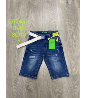 Spodenki dziewczęce jeansowe 0504V228 (8-16, 10)