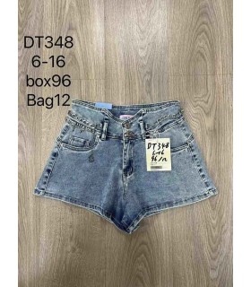 Szorty dziewczęce jeansowe 0504V234 (6-16, 12)