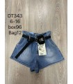 Szorty dziewczęce jeansowe 0504V236 (6-16, 12)