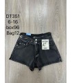 Szorty dziewczęce jeansowe 0504V239 (6-16, 12)