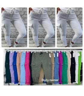 Spodnie damskie, Duże rozmiary. Made in Italy 0804N012 (Standard, 4)