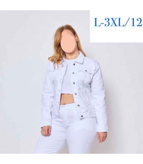 Kurtka damska jeansowa - Duże rozmiary 0804V174 (L-3XL, 12)