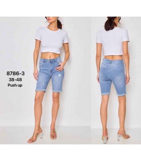 Spodenki damskie jeansowe - Duże rozmiary 1304V036 (38-48, 12)