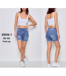 Spodenki damskie jeansowe - Duże rozmiary 1304V040 (38-48, 12)