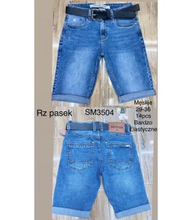 Spodenki męskie jeansowe 1404N211 (29-35, 14)