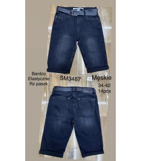 Spodenki męskie jeansowe 1404N216 (34-42, 14)