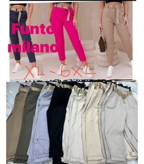 Spodnie damskie. Made in Italy 1704T020 (XL-6XL, 6)