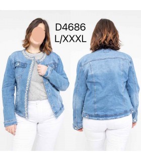 Kurtka damska jeansowa - Duże rozmiary 1904V052 (L-3XL, 12)