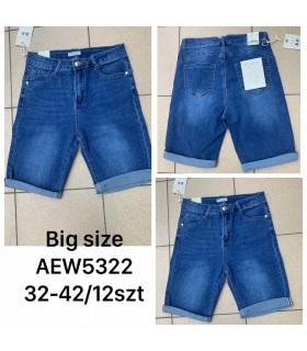 Spodenki damskie jeansowe, Duże rozmiary 2004N140 (32-42, 12)