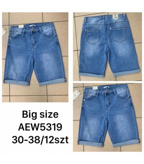 Spodenki damskie jeansowe, Duże rozmiary 2004N141 (30-38, 12)