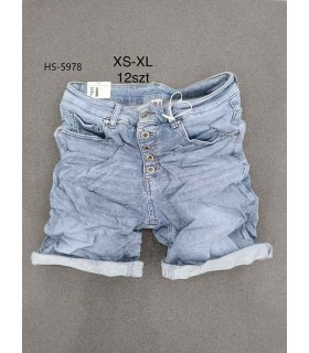 Spodenki damskie jeansowe 2104V067 (XS-XL, 12)