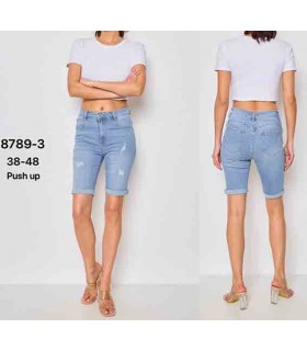 Spodenki jeansowe damskie, Duże rozmiary  2304N061 (38-48, 10)