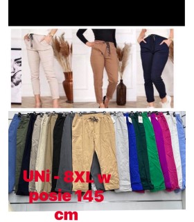 Spodnie damskie, Duże rozmiary. Made in Italy 2304N109 (8XL, 4)