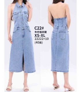 Sukienka damska jeansowa 2804N293 (XS-XL, 10)