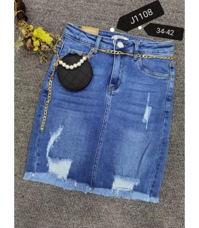 Spódnica damska jeansowa 2804N305 (34-42, 10)