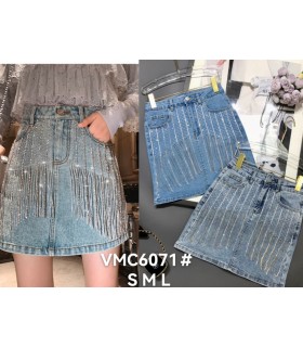 Spódnica damska jeansowa 3004N021 (S/M/L, 6)