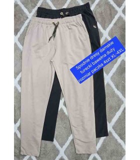 Spodnie damskie dresowe, Duże rozmiary. Made in Turkey 0205N191 (XL-4XL, 4)