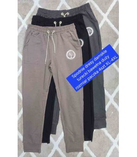 Spodnie damskie dresowe, Duże rozmiary. Made in Turkey 0205N192 (XL-4XL, 4)