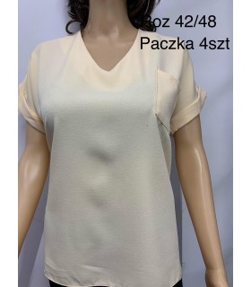 Bluzka damska, Duże rozmiary. Produkt Polski 0805N204 (42-48, 4)