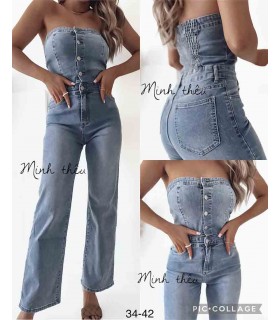 Kombinezon damski jeansowy 0905V016 (34-42, 12)