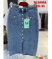 Spódnica damska jeansowa 1305N010 (XS-XL, 10)