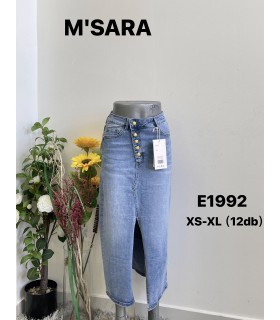 Spódnica damska jeansowa 1605N086 (XS-XL, 12)