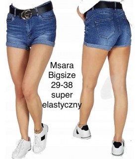 Szorty damskie jeansowe - Duże rozmiary 1705V065 (29-38, 10)