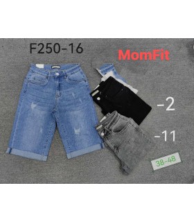 Szorty damskie jeansowe, Duże rozmiary 1805N006 (38-48, 12)