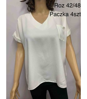 Bluzka damska, Duże rozmiary. Produkt Polski 2005N117 (42-48, 4)