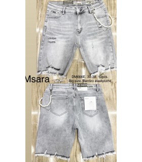Szorty damskie jeansowe, Duże rozmiary 2105T063 (30-38, 10)