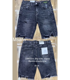 Szorty damskie jeansowe, Duże rozmiary 2105T065 (30-38, 10)