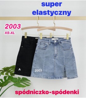 Spódnica damska jeansowa 2205T007 (XS-XL, 10)