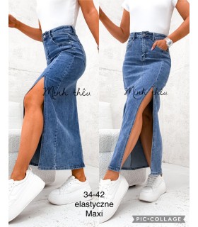 Spódnica damska jeansowa 2205T070 (34-42, 10)